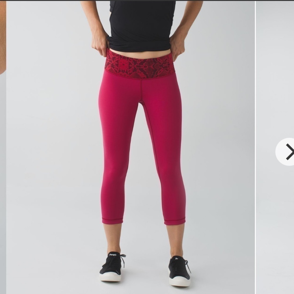 Lululemon Wunder Under Crop III *Reversible
